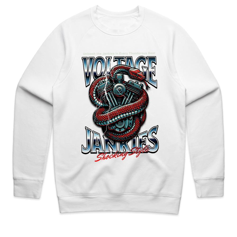 Voltage Junkies Biker T-Shirt – Shocking Style, Electrifying Power