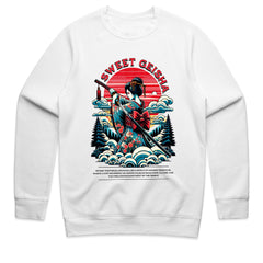 Crimson Serenity: “Sweet Geisha” Rising Sun Tee