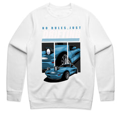 No Rules, Just Drifting Miata T-Shirt – Slide Culture Edition