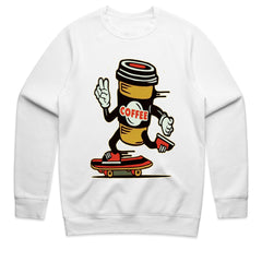 Caffeine Cruiser: Skate & Sip Coffee Tee