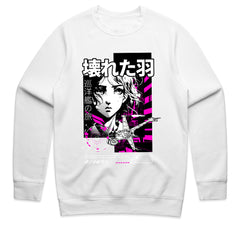 Broken Wings – Neon Odyssey Anime Tee