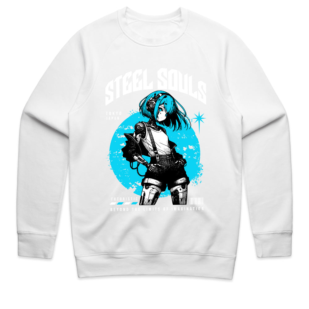Steel Souls – Futuristic Cyborg Anime Tee