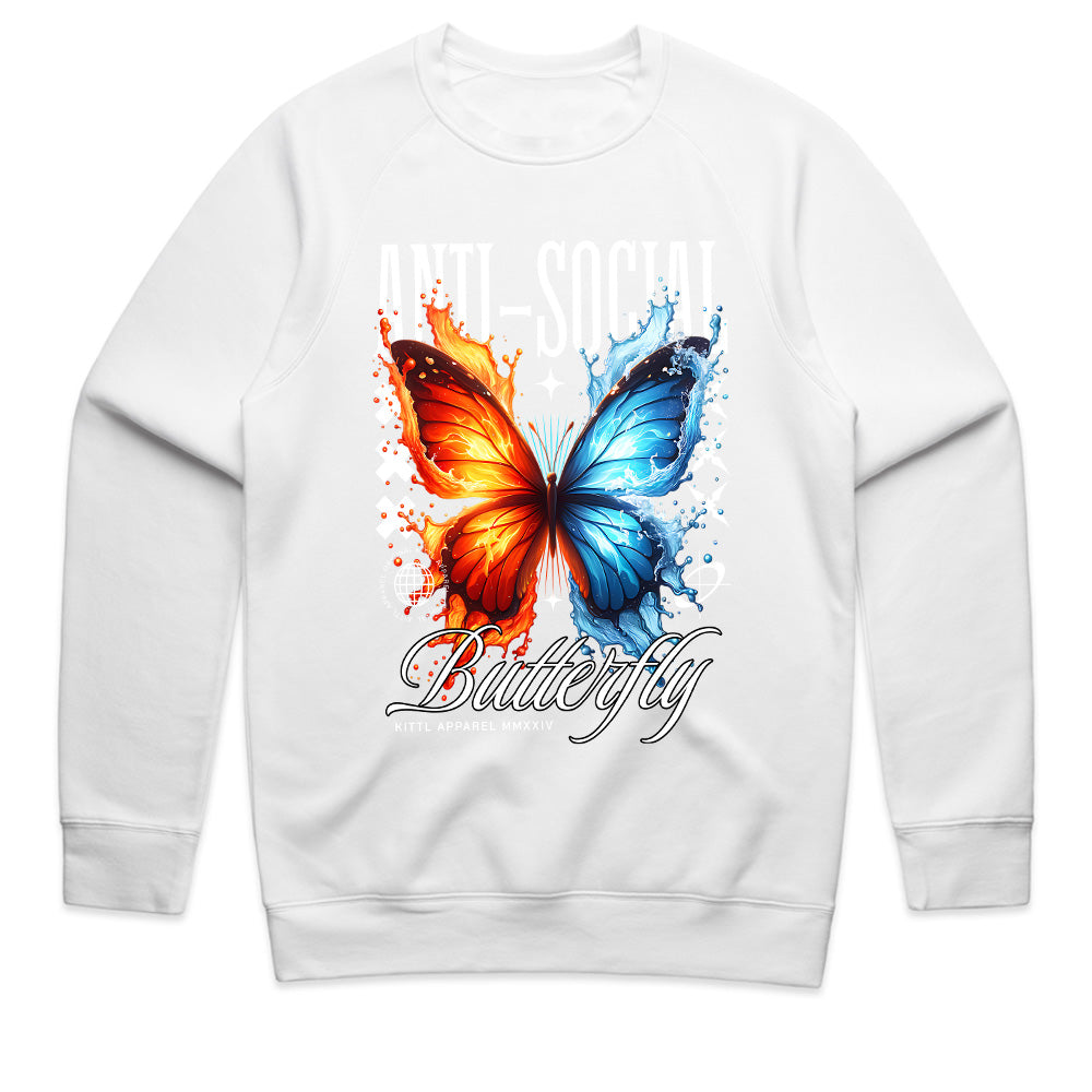 Dual Flame Butterfly – Anti-Social Aesthetic Tee