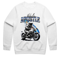Nebula Apostle – Astronaut Biker Cosmic Adventure T-Shirt
