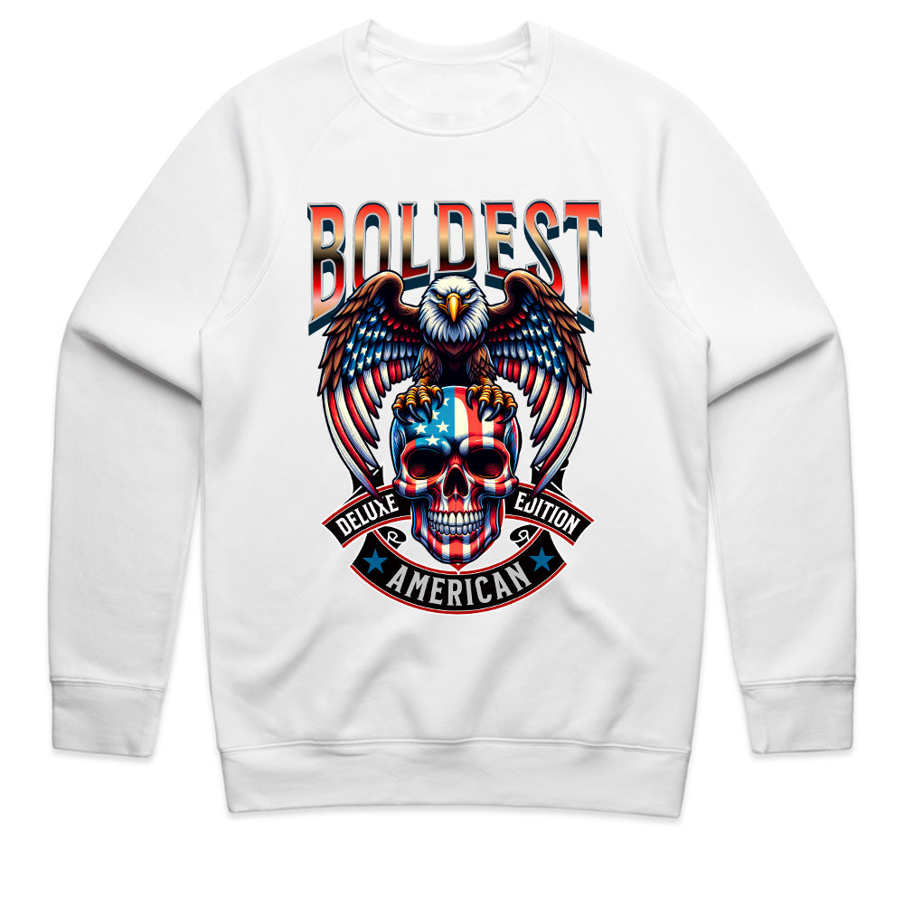 Patriotic Skull Emblem Tee