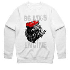 B6 MX-5 Engine T-Shirt – Miata Heartbeat Edition