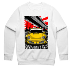 Urban Speed 911 T-Shirt – Yellow Turbocharged Highway Edition