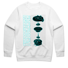 Turbocharger Blueprint T-Shirt – Boost Engineer Tech Schematic Tee