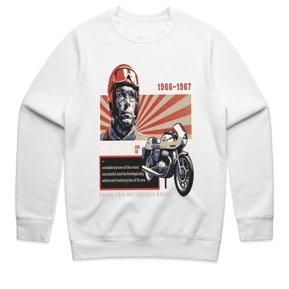 Vintage Grand Prix Café Racer 166 – Retro Motorcycle Racing T-Shirt
