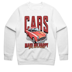 Cars Make Me Happy Funny Classic Car T-Shirt