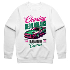 Chasing Neon Dreams – Retro Racing Art T-Shirt