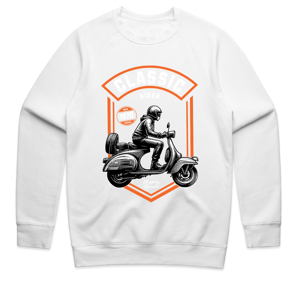 Classic Rider – Vintage Scooter Enthusiast T-Shirt