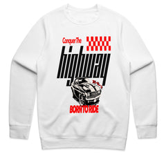 Conquer The Highway - Born to Ride Muscle Car Tee