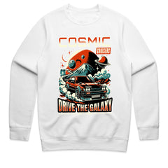 Cosmic Cruisers - Drive The Galaxy Retro Space Car Tee