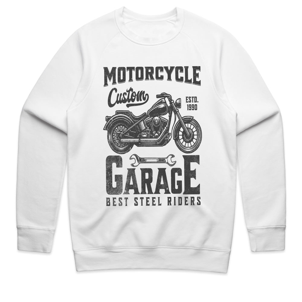 Custom Motorcycle Garage – Best Steel Riders T-Shirt