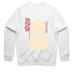 Driven Freedom - Retro Racing Flag Typography Tee