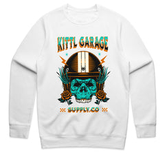 Kittl Garage – Vintage Biker Skull Mechanic T-Shirt