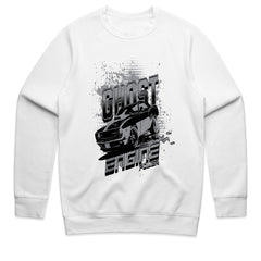 Ghost Engine Power: Monochrome Muscle Car T-Shirt