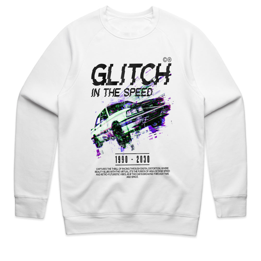 Glitch in The Speed: Retro Drift Pixel T-Shirt