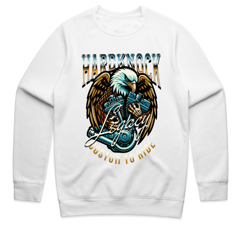 Hardknock Legacy – Eagle & V-Twin Engine Biker T-Shirt