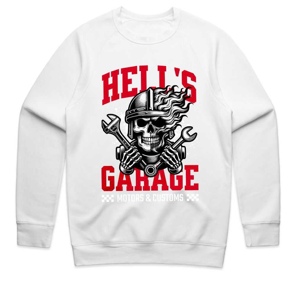 Hell’s Garage – Motors & Customs Skull Mechanic T-Shirt