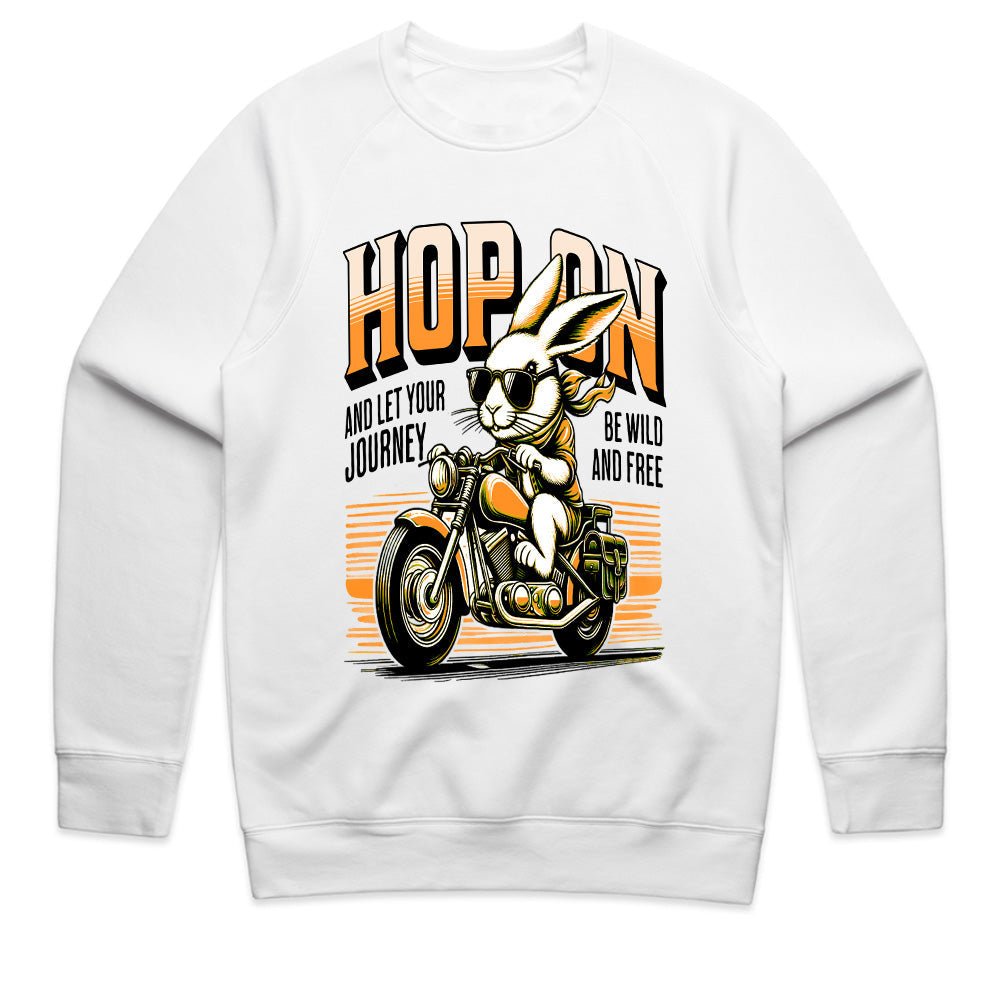 Hop On – Cool Biker Rabbit Adventure T-Shirt
