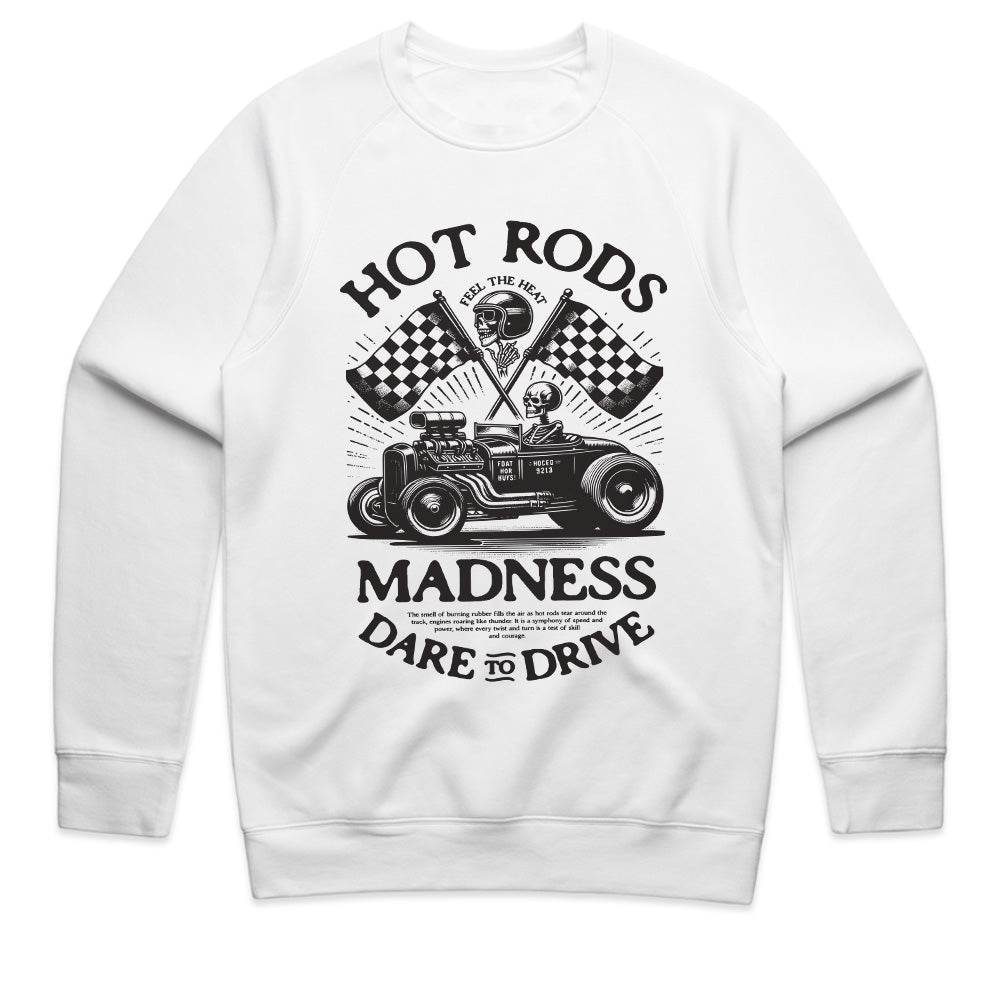 Hot Rods Madness: Dare to Drive Skull Racer T-Shirt