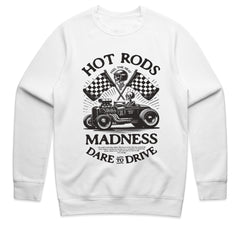 Hot Rods Madness: Dare to Drive Skull Racer T-Shirt