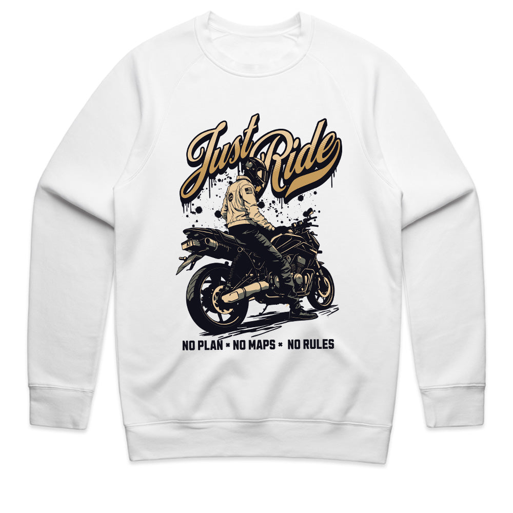 Just Ride – Minimalist Biker Spirit T-Shirt