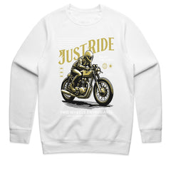 Just Ride – Vintage Café Racer Motorcycle T-Shirt