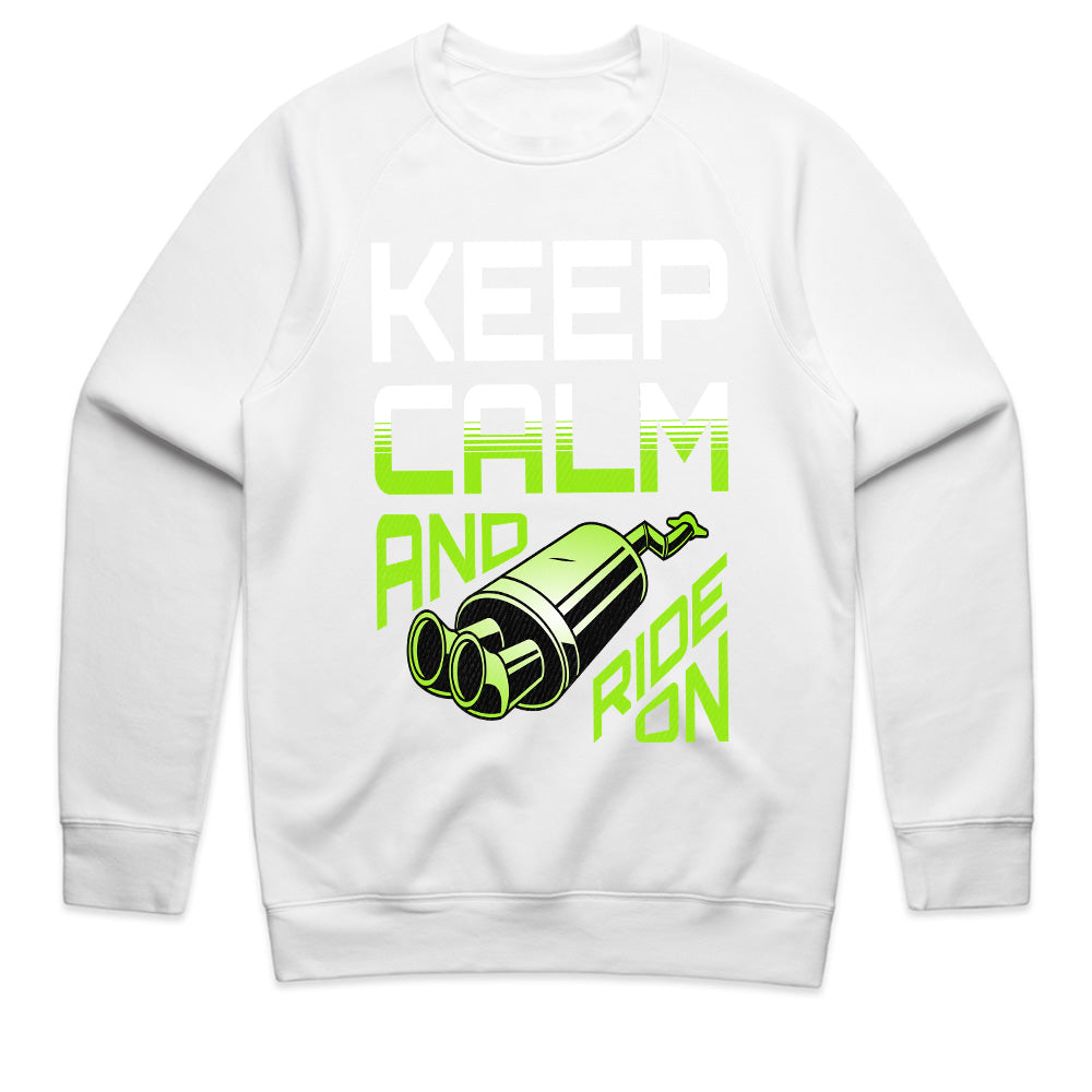 Keep Calm and Ride On: Turbo Exhaust Streetwear T-Shirt