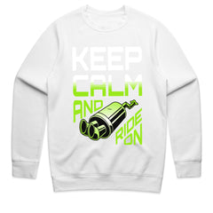 Keep Calm and Ride On: Turbo Exhaust Streetwear T-Shirt