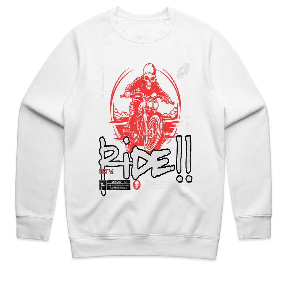 Let’s Ride!! – Skull Rider Streetwear Biker T-Shirt