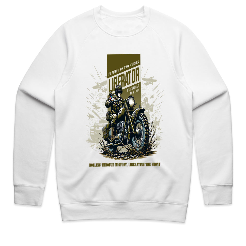 Liberator Ride: WWII Flathead Motorcycle Tribute T-Shirt