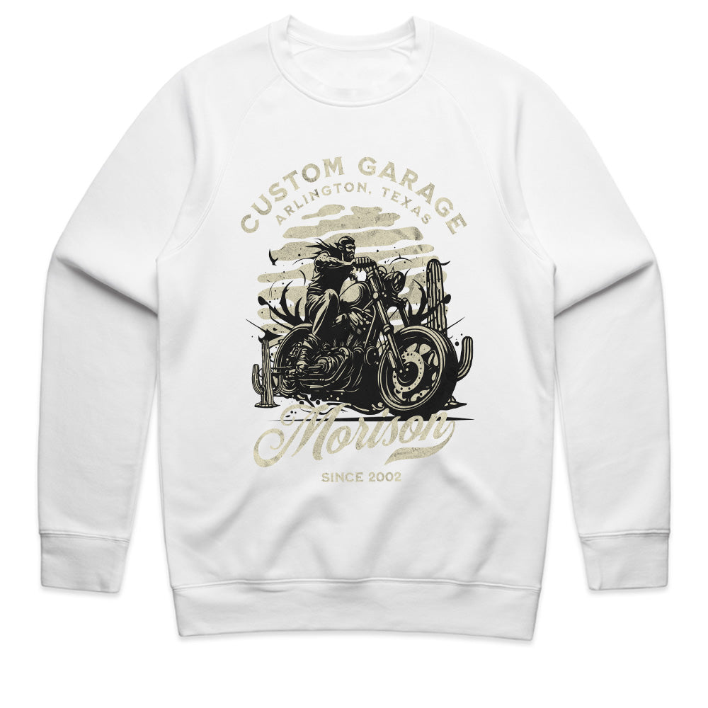 Morison Custom Garage – Arlington, Texas Vintage Biker T-Shirt