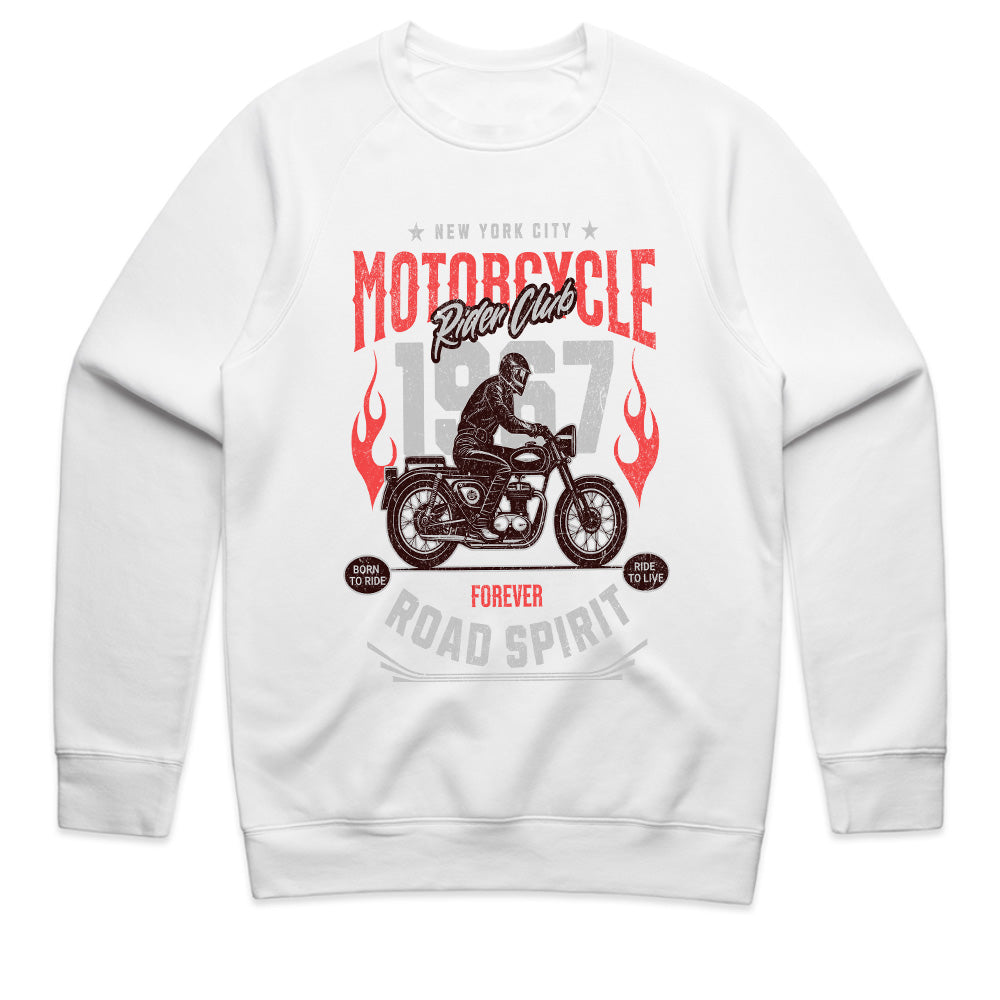 Motorcycle Rider Club – Road Spirit 1967 Vintage Biker T-Shirt