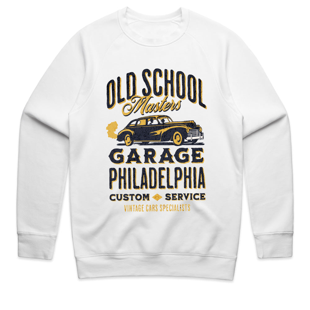 Old School Masters Garage T-Shirt – Philadelphia Vintage Car Edition