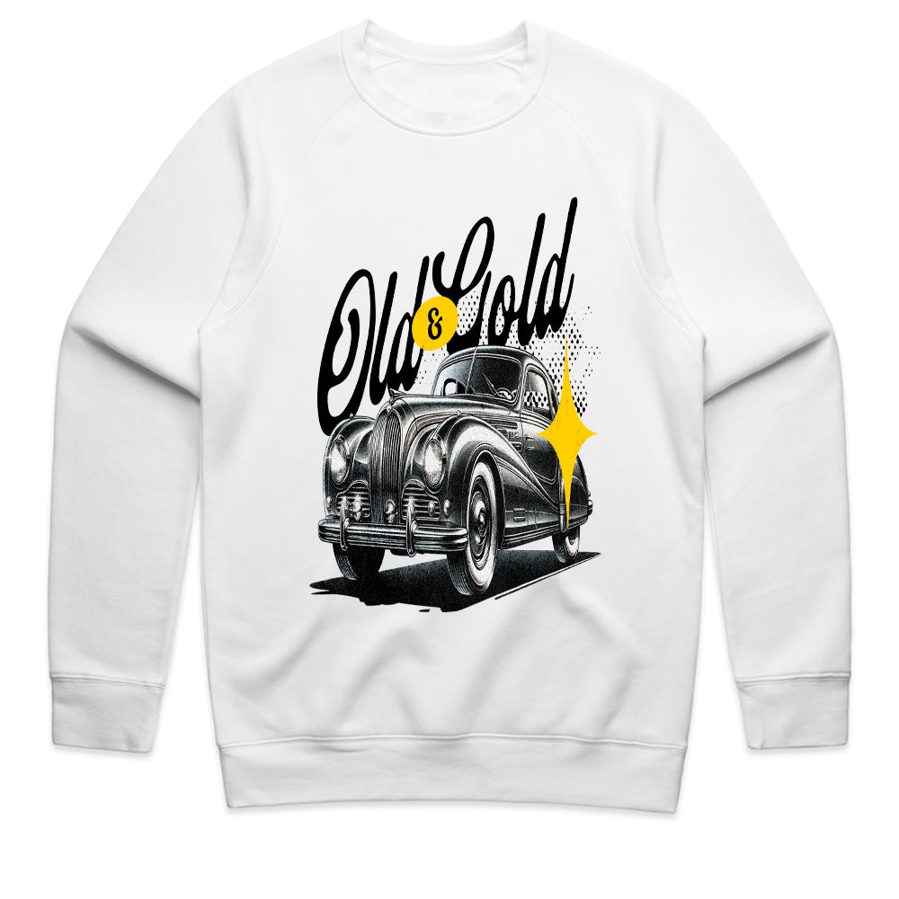Old & Gold Vintage Classic Car T-Shirt – Timeless Elegance Edition