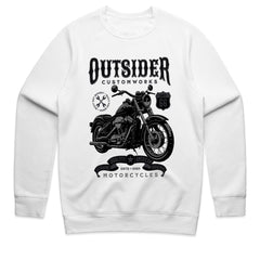 Outsider Customworks T-Shirt – Vintage Route 66 Motorcycle Builder Tee