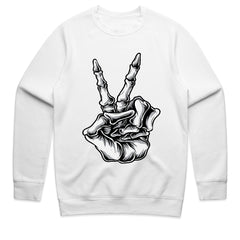 Skeleton Peace Hand Shirt
