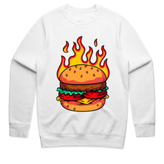 Flaming Burger Shirt