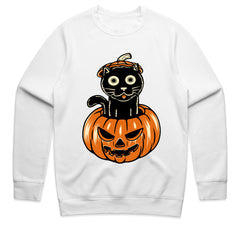 Halloween Pumpkin Cat Shirt
