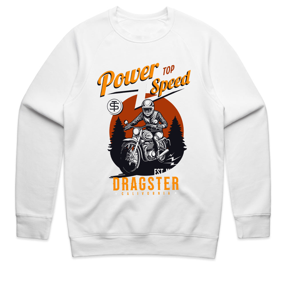 Power Top Speed T-Shirt – Vintage Dragster Motorcycle Racing Tee
