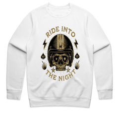 Ride Into the Night T-Shirt – Skull Biker Midnight Ride Tee