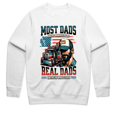 Real Dads Drive 18 Wheelers T-Shirt – Trucker Pride Edition