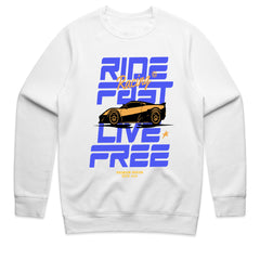 Ride Fast Live Free Racing T-Shirt – Speed & Freedom Edition