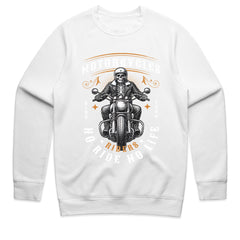 No Ride No Life T-Shirt – Skeleton Biker Club Tee