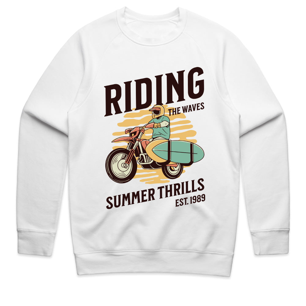 Riding the Waves T-Shirt – Surf & Motorcycle Adventure Tee