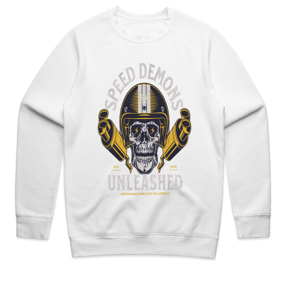 Speed Demons Unleashed T-Shirt – Hardcore Biker Skull Tee