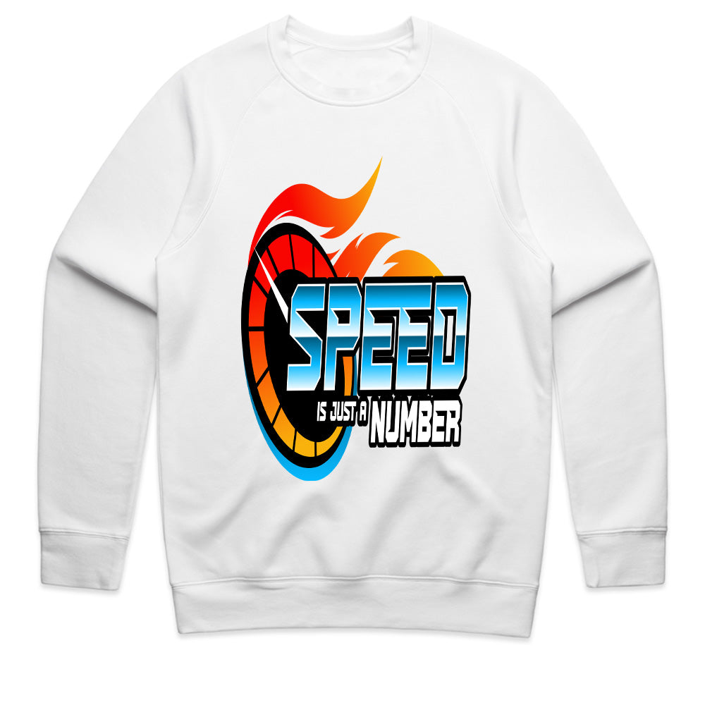 Speed Is Just a Number T-Shirt – Bold Racing Flame Graphic Tee